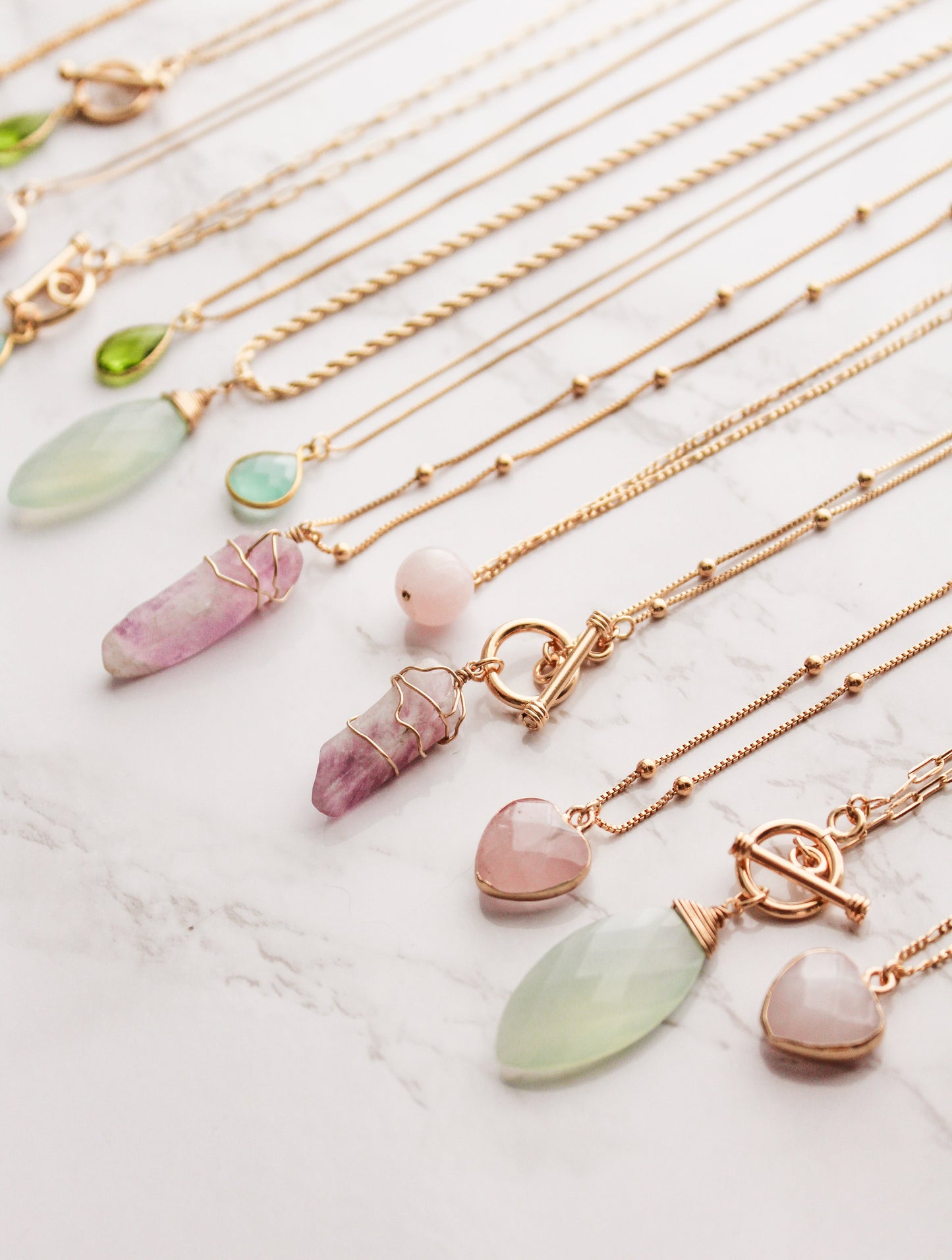 Rose Quartz Pendant Necklace