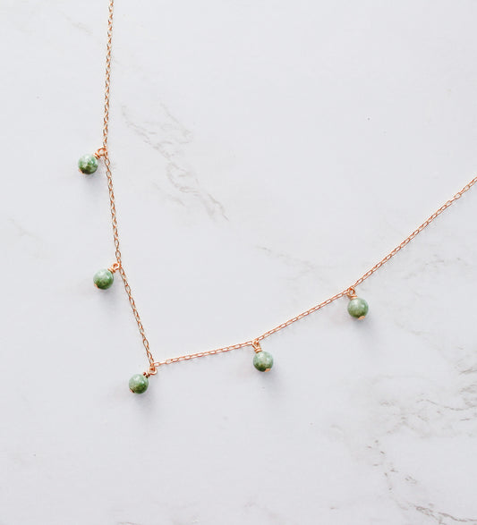 Jade Droplet Choker
